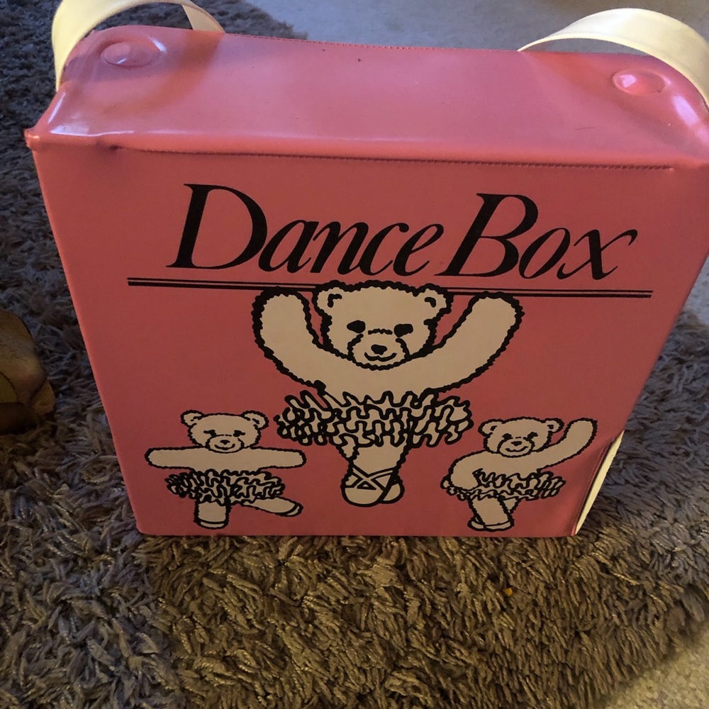 Vintage Dance Box Pink Bear Ballet Case
